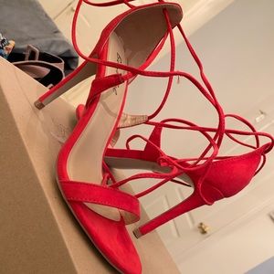 Strappy Red Heels